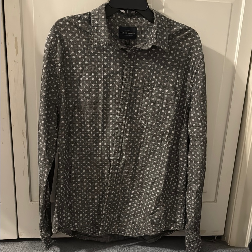 Lucky Brand Charcoal Button-Down Shirt